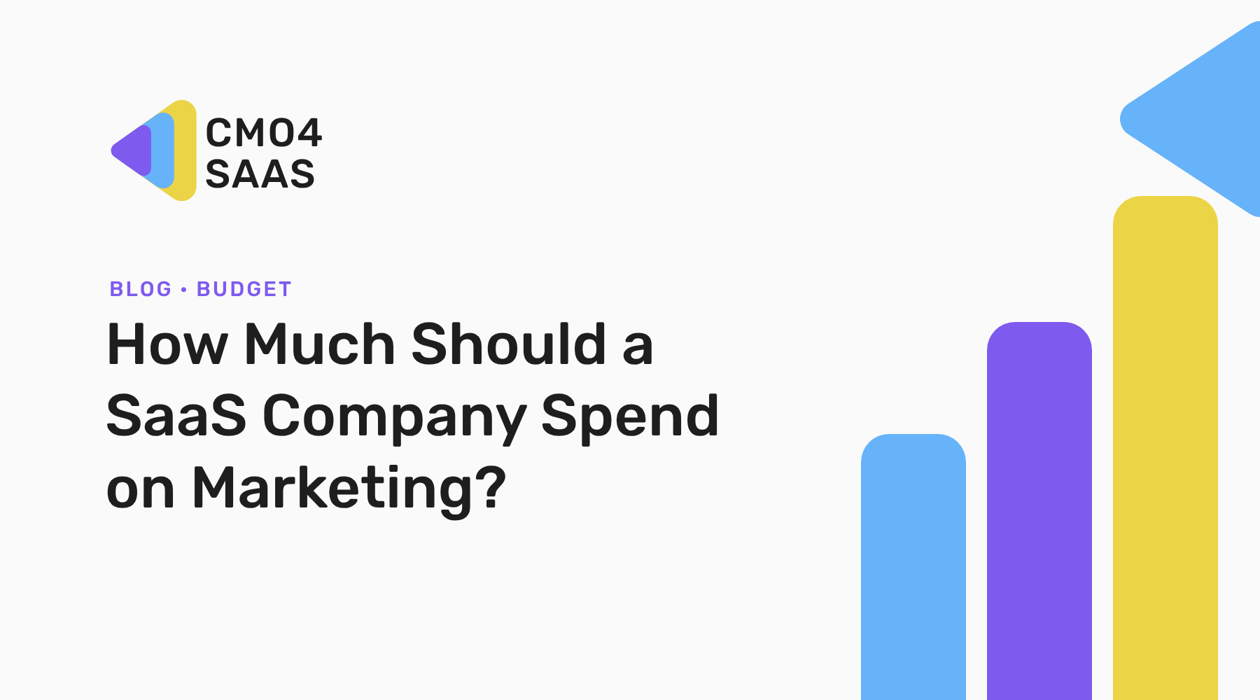 How much should a SaaS company spend on marketing: CMO4SaaS blog cover